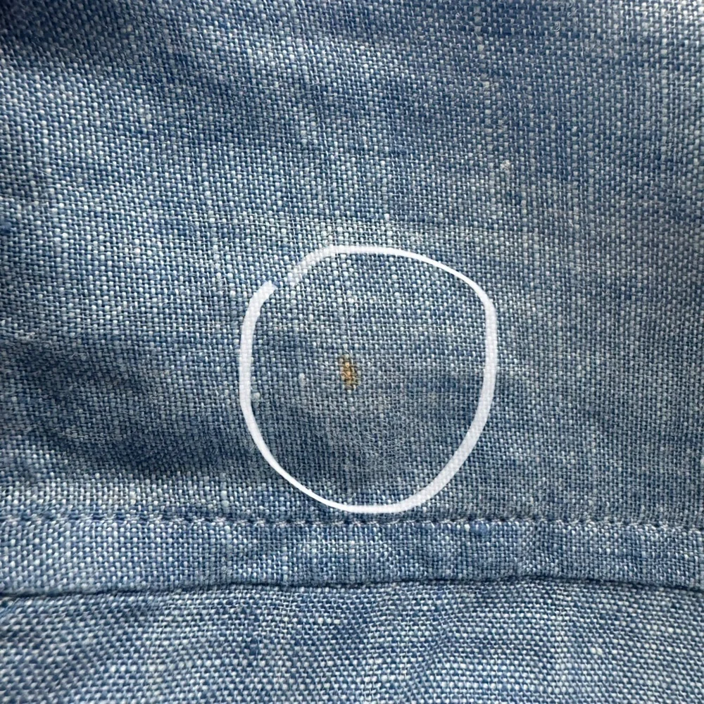 Lilly Pulitzer Blue Casual Button Down Shirt Linen Coastal Beach Resort XXS - Picture 3 of 5